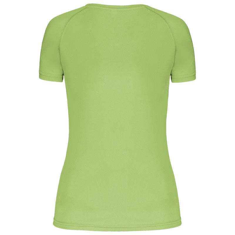 Dámske tričko (PROACT LADIES’ V-NECK SHORT SLEEVE SPORTS T-SHIRT)>zelená (lime)>L