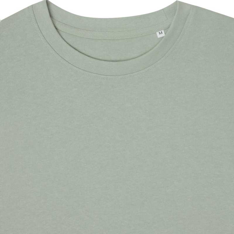 Ľahká mikina Iqoniq Etosha z recykl. bavlny > zelená (iceberg) > L