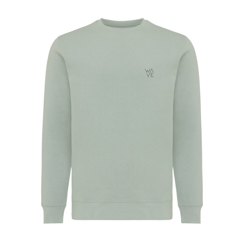 Ľahká mikina Iqoniq Etosha z recykl. bavlny > zelená (iceberg) > L