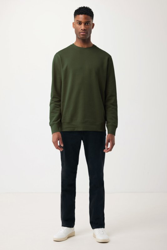 Ľahká mikina Iqoniq Etosha z recykl. bavlny > khaki > L