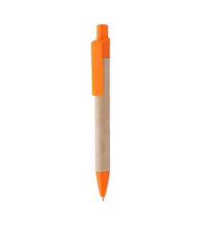 Guličkové pero z recyklovaného papiera > oranžová
