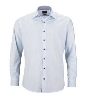 Pánska košeľa (JN Mens Shirt Diamonds) > biela / modrá (light) > L