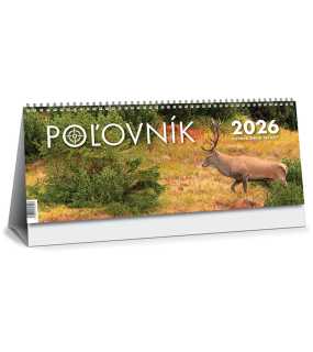 Stolový kalendár (Poľovník 2026) - 30 x 12 cm