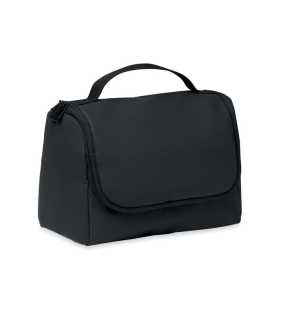 Kozmetická závesná taška z PU > čierna