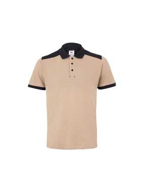 Pánska polokošeľa (VELILLA SS TWO-TONE STRETCH POLO) > béžová (sand) / čierna > XS