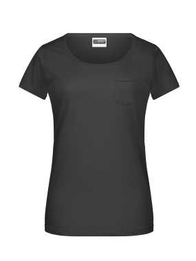 Dámske tričko (JN Ladies-T Pocket) > čierna > L