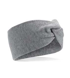 Unisex čelenka (Beechfield Twist Knit Headband) > šedá (marl)