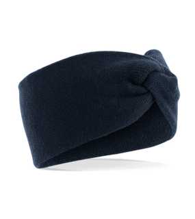 Unisex čelenka (Beechfield Twist Knit Headband) > modrá (french navy)
