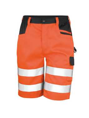 Unisex pracovné krátke nohavice (RESULT SAFETY CARGO SHORTS)>oranžová (fluorescent)>32