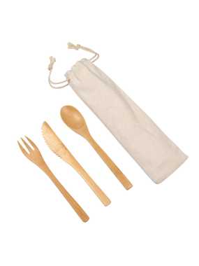 Bambusový príbor > hnedá