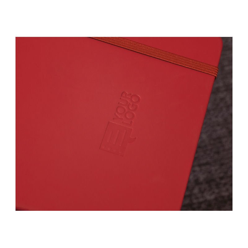 Zápisník A5 z recyklovaného papiera > červená