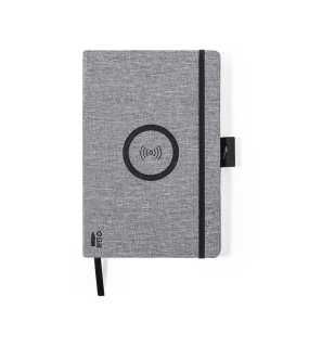 Poznámkový blok - bezdrôtová nabíjačka > šedá