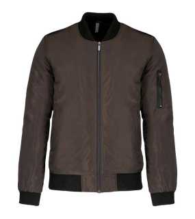 Pánska bunda (Kariban"MEN'S BOMBER JACKET") > hnedá (deep khaki) > L
