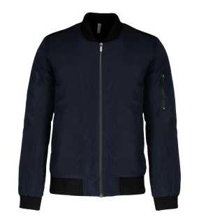 Pánska bunda (Kariban"MEN'S BOMBER JACKET") > modrá (navy) > L