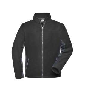 Pánska fleece bunda(J&N MEN'S FLEECE JACKET) > čierna / šedá (carbon) > L