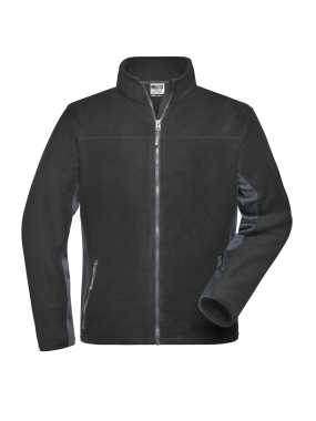 Pánska fleece bunda(J&N MEN'S FLEECE JACKET) > čierna / šedá (carbon) > L