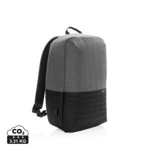 RFID nedobytný batoh na notebook Swiss Peak z RPET AWARE > šedá