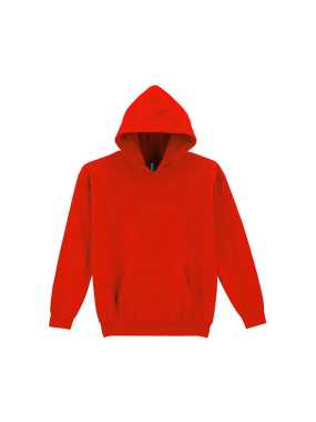 Detská mikina (GILDAN HEAVY BLEND YOUTH HOODED SWEATSHIRT) > červená > L