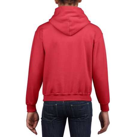 Detská mikina (GILDAN HEAVY BLEND YOUTH HOODED SWEATSHIRT) > červená > L