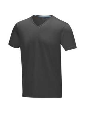 Pánske tričko (ELEVATE Kawartha Vneck Tee) > šedá (storm) > 3XL