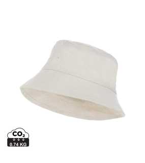 Nefarbený klobúk Impact z 285g recykl. canvas AWARE > biela