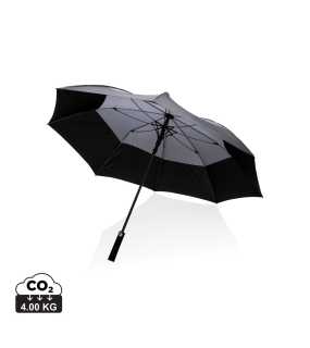 27" vetruodolný auto-open dáždnik Impact zo 190T RPET > šedá (anthracite)