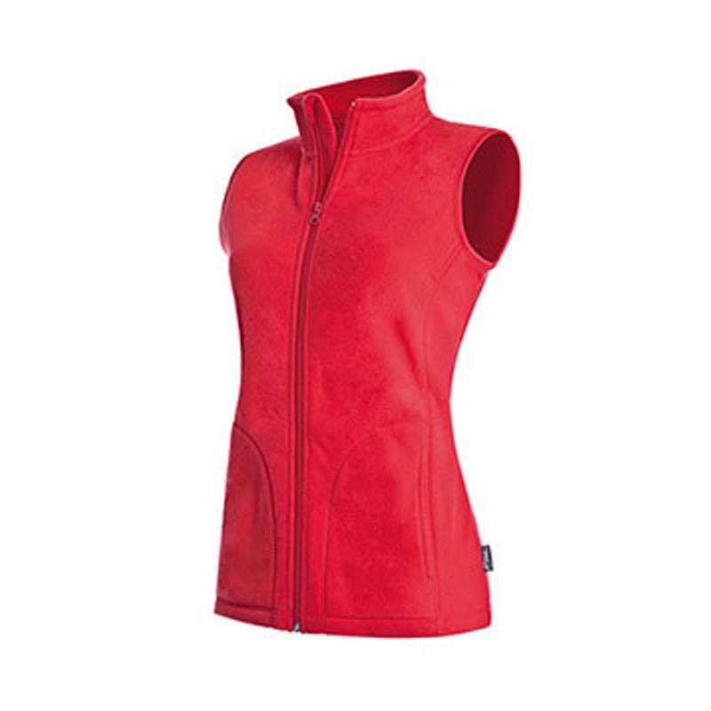 Dámska fleece vesta(Active Fleece STEDMAN) > červená (scarlet) > S