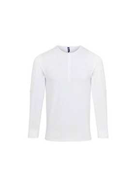 Pánske tričko (PREMIER MEN'S LONG JOHN ROLL SLEEVE TEE) > biela > XS