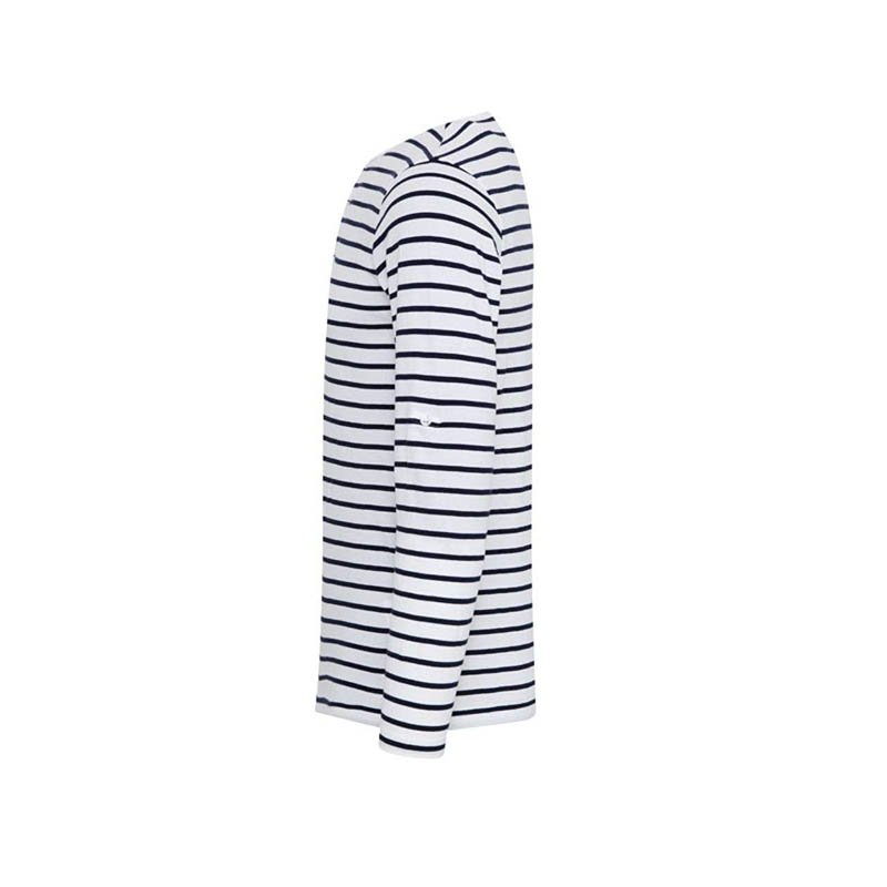 Pánske tričko (PREMIER MEN'S LONG JOHN ROLL SLEEVE TEE) > biela / modrá (navy) > M