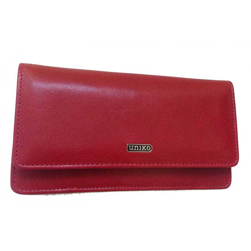 Dámska kožená peňaženka > červená