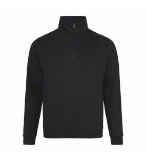 Unisex mikina (Just Hoods SOPHOMORE 1/4 ZIP SWEAT) > čierna (jet) > L