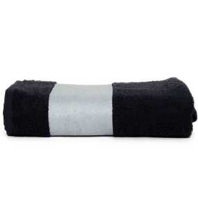 Uterák (THE ONE Sublimation Sport Towel) > čierna > 30 x 130 cm