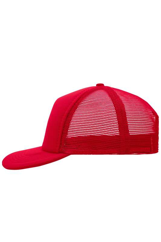 5 panelová šiltovka (MB 5 Panel Flat Peak Cap) > červená
