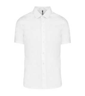 Pánska košeľa (KARIBAN MENS SHORT SLEEVE SHIRT) > biela > M