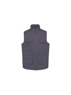 Unisex vesta (UNISEX PADDED MULTI-POCKET POLYCOTTON VEST) > šedá (convoy) > S
