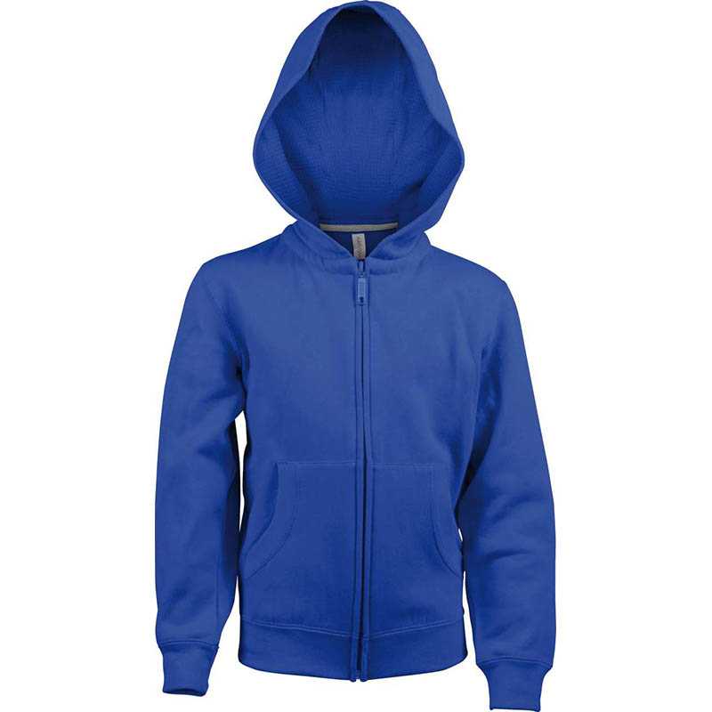 Detská mikina (KARIBAN KARIBAN KIDS FULL ZIP HOODED SWEATSHIRT)>modrá (light royal)>6/8