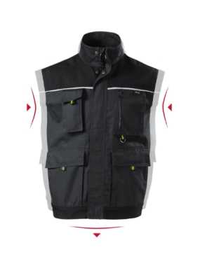 Pánska vesta (RIMECK Ranger) > šedá (ebony) > 60/62