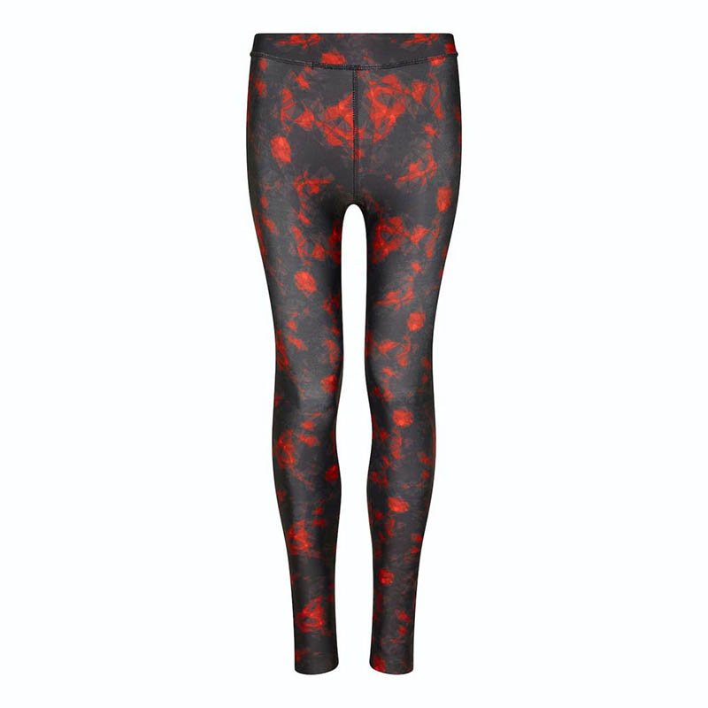 Dámske legíny (Just Cool WOMEN'S COOL PRINTED LEGGING) > červená (Red Haze) > XS