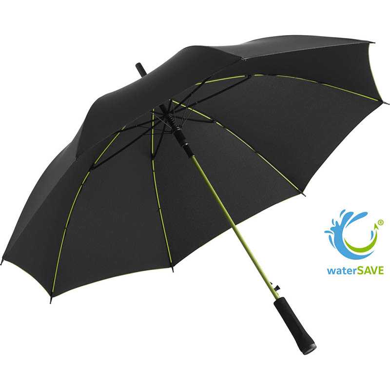 Dáždnik (FARE AC regular umbrella Colorline) > čierna / zelená (lime)
