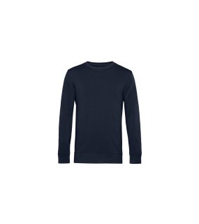 Pánska mikina (B&C Organic Crew Neck) > modrá (navy) > M