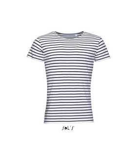 Pánske tričko (SOL’S MILES MEN) > biela / modrá (navy) > M