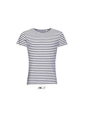 Pánske tričko (SOL’S MILES MEN) > biela / modrá (navy) > 3XL