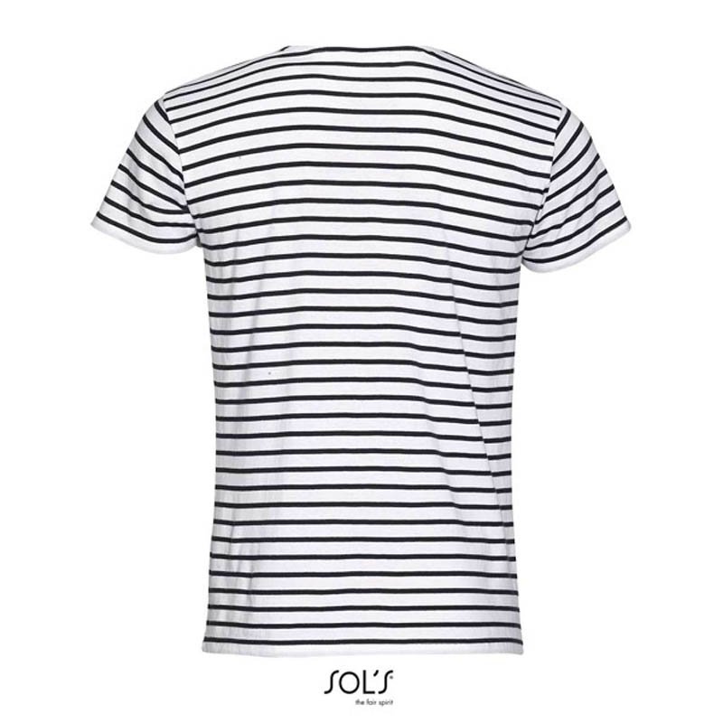 Pánske tričko (SOL’S MILES MEN) > biela / modrá (navy) > 3XL