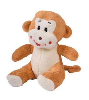 Plyšová hračka > hnedá / biela