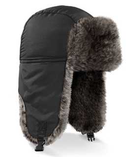 Unisex čiapka (Beechfield Sherpa Hat) > čierna > L/XL