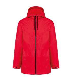 Unisex bunda (UNISEX HOODED JACKET WITH MICRO-POLARFLEECE LINING) > červená > L