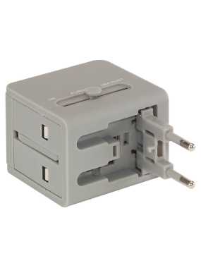 Cestovný adaptér > šedá