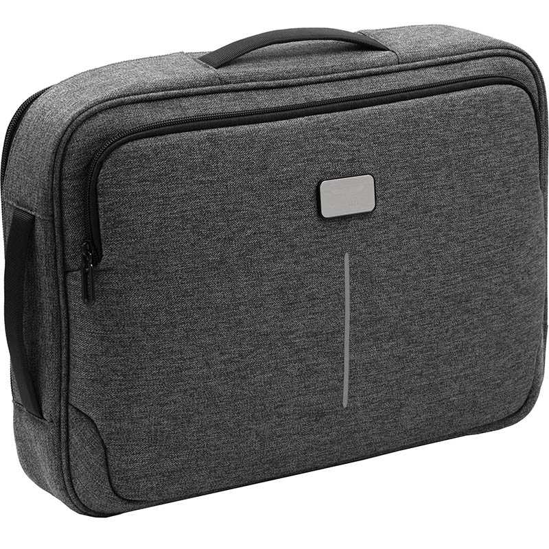 Recyklovaný ruksak/taška na notebook Hybrid > sivá