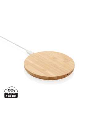 Bezdrôtová nabíjačka 5W z FSC bambusu > hnedá