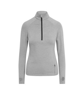 Dámske tričko (Just Cool WOMEN'S COOL FLEX 1/2 ZIP TOP) > šedá (silver) > XS